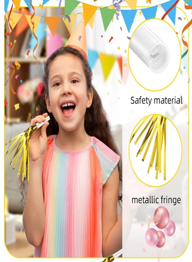 TKYZMS 24 Pack Metallic Fringe Party Blowers - Kids Party Noise Makers,Party Blowers for Kids,Horns & Whistles for Graduations,Weddings,Birthdays,Family Gatherings and Sporting Events - Image 4